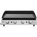 4 Burner Portable Flat Top Plancha Grill - Stainless Steel Smash Burger Camping