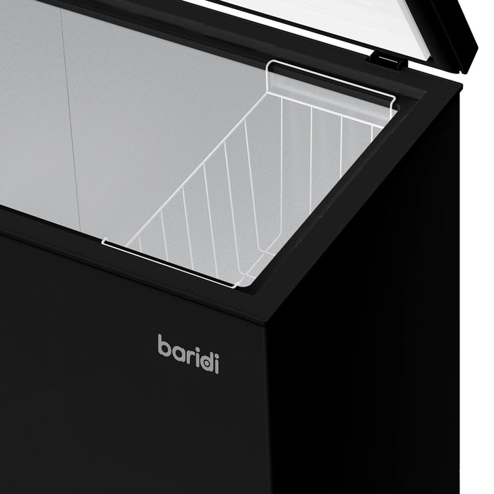 BLACK 99L Freestanding Chest Freezer -12 to -24 Degrees - Refrigeration Mode