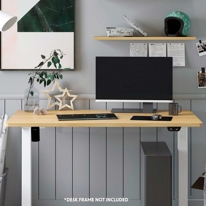 1400mm x 700mm Oak Rectangular Desktop - Standing Desk Frame Office Worktop