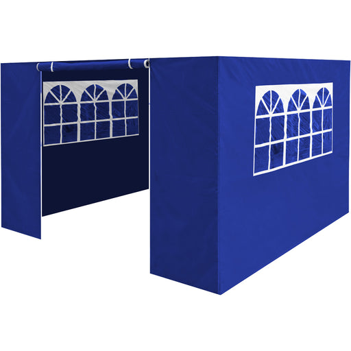 Side Walls Door & Windows for 3x3m Pop-Up Gazebo - BLUE - Garden Party Tent