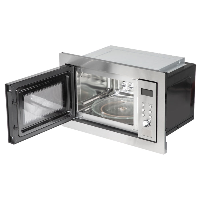 900W Integrated Microwave & Grill 25L Wall Mounted Stainless Steel 595x385x370mm