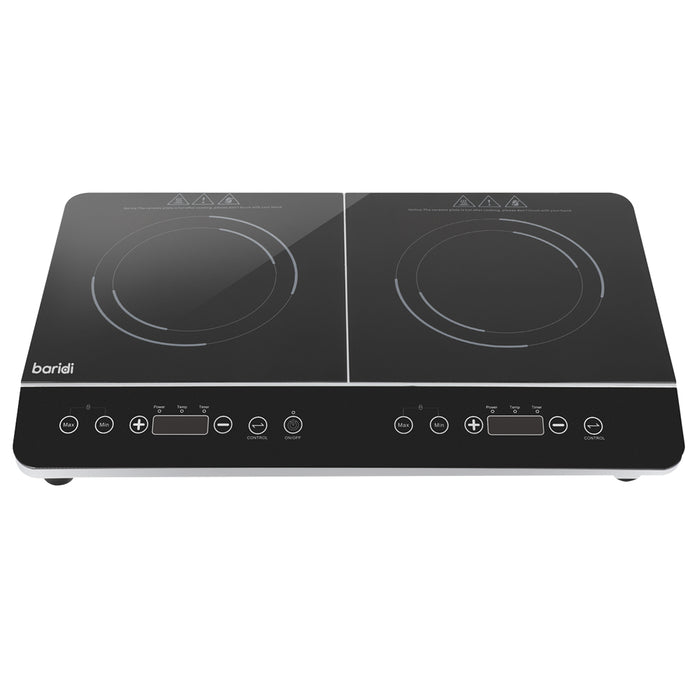 2 Zone Portable Induction Hob - 2800W Black Worktop Electric Camping Stove 13A