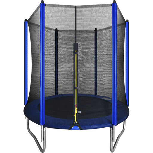1830mm Kids 6ft Trampoline & Safety Enclosure Net - 50KG Max Outdoor Garden Jump