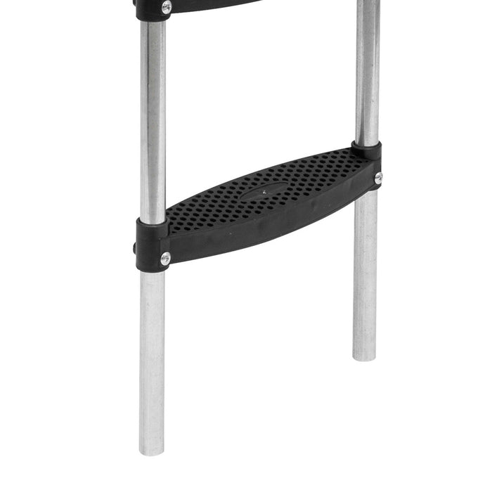 96cm Height 3 Tread Trampoline Ladder Steps - Frame Hanging Wide Grip Step 150KG