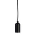 Hanging Ceiling Pendant Light & Rose Kit Matt Black Industrial Adjustable Lamp Loops