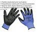 PAIR Lightweight Precision Grip Gloves - XL - Elasticated Wrist - Work Glove Loops