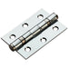 Door Handle & Latch Pack Chrome Modern Angled Arch Bar on Screwless Round Rose Loops