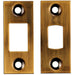 Forend Strike & Fixing Pack Suitable for Tubular Deadbolt Antique Brass Loops