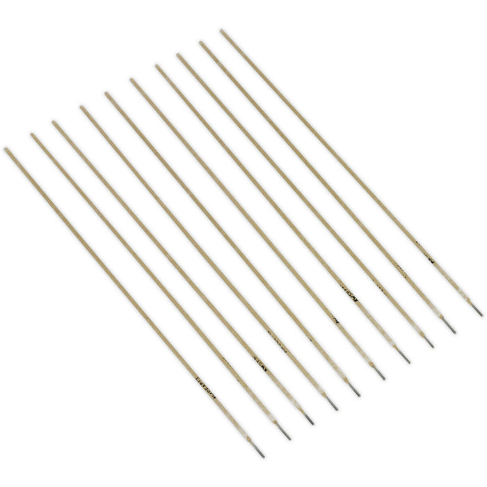10 PACK Mild Steel Welding Electrodes - 2.5 x 300mm - 40 to 60A Welding Current Loops