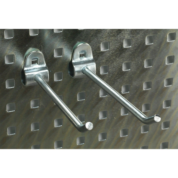 34pc Garage / Warehouse Wall Storage Pegboard Set - Adjustable Hand Tool Hooks Loops