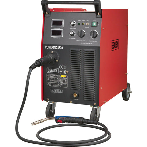300A MIG Welder with Non-Live Euro Torch - Turbo Fan - 415V 3 Phase Supply Loops