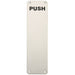Push Engraved Door Finger Plate 300 x 75mm Bright Stainless Steel Push Plate Loops