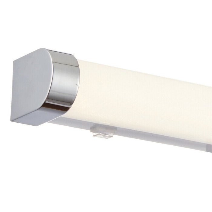 LED Bathroom Wall Light 15W Cool White IP44 Chrome Bar Slim Strip Cabinet Lamp Loops