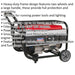 3100W Petrol Generator - 4-Stroke 7hp Engine - 15L Fuel Tank - 11 Hour Run Time Loops