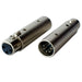 XLR 5 Pin Male to 3 Pin Female DMX Adapter Converter Plug Socket Lighting Barrel Loops
