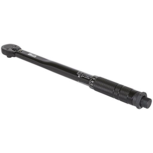 Calibrated Micrometer Torque Wrench - 3/8" Sq Drive - Flip Reverse - Black Loops