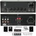 110W Stereo Amplifier System Kit 2x Background Wall Speaker Bedroom Office AUX