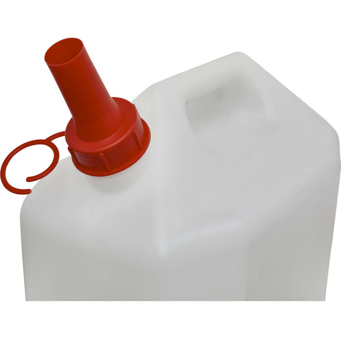 30L Plastic Water Container - Screw Cap - Inner Sealing Plug - Pouring Spout Loops