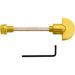 Spare Slim Thumbturn Lock and Release Handle 80mm Spindle Polished Brass Loops