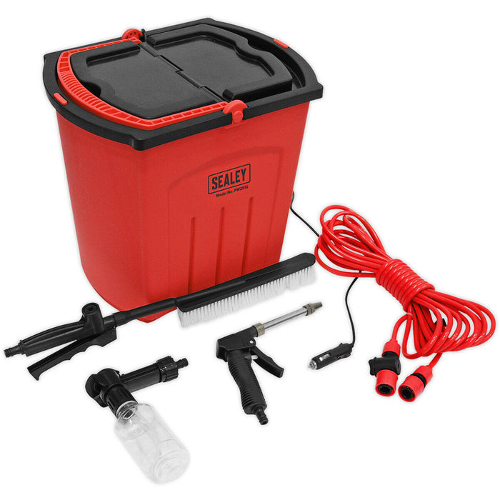 25L Pressure Washer - Lightweight & Portable - 8m Hose - Total Stop System Loops