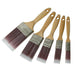 5 Piece Synthetic Paint Brush Set 19mm 25mm 38mm 50mm 75mm Emulsion Varnish Lac Loops