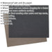 25 PACK Wet & Dry Abrasive Sand Paper - 230 x 280mm - 1500 Grit - Waterproof Loops