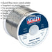 0.5kg Quick Flow Solder Wire Cable Reel Drum - 1.6mm 16SWG - 40/60 Tin/Lead Loops