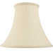 22" Round Bell Handmade Lamp Shade Cream Fabric Classic Table Light Bulb Cover Loops