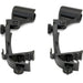 2x Drum Kit Microphone Clip Holders Tom/Snare Rim Clamp Stand Shockproof Mount Loops