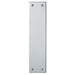 Plain Victorian Door Finger Plate 298 x 73mm Polished Chrome Push Plate Loops