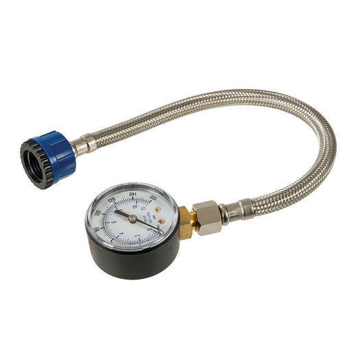 0 to 160PSI Mains Water Pressure Test Gauge 300mm Long Hose 11 Bar Meter Tester Loops