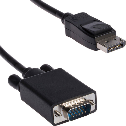3m DisplayPort Male To VGA Plug Cable Lead 15 Pin Monitor PC Video Converter Loops