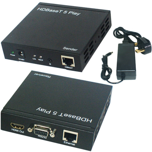 HDMI HDBaseT Extender IR RS232 & Ethernet 1080p 3d 100m Over CAT5e CAT6 Cable Loops