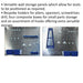 34pc Garage / Warehouse Wall Storage Pegboard Set - Adjustable Hand Tool Hooks Loops