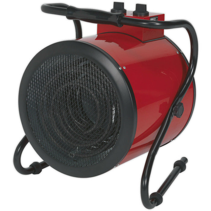 9000W Industrial Electric Fan Heater - 2 Heat Settings - Thermostat Control Loops
