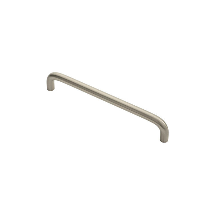 Round D Bar Cabinet Pull Handle 170 x 10mm 160mm Fixing Centres Satin Nickel Loops