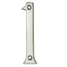 Satin Chrome Door Number 1 - 75mm Height 4mm Depth House Numeral Plaque Loops