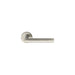 PAIR Straight Mitred Bar Handle on Round Rose Concealed Fix Polished Steel Loops