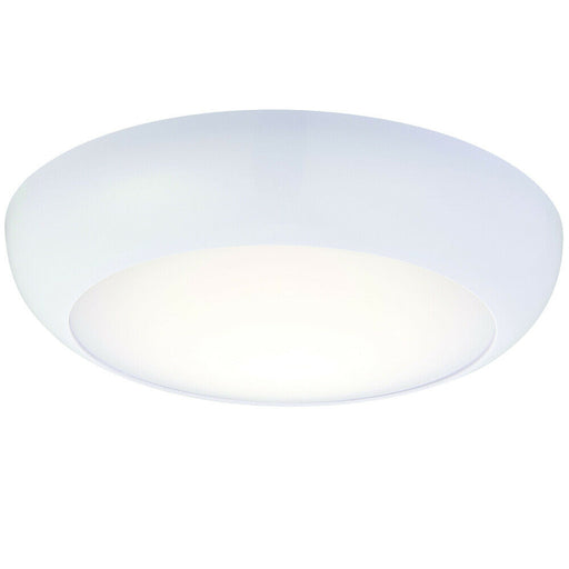 Round LED Ceiling Light & Microwave Motion Sensor 12W Cool White IP65 Bathroom Loops