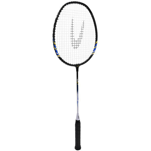 Phantom Adult Badminton Racket - Black Steel Alloy Frame Comfort Grip Beginner