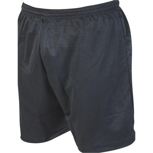 S - BLACK Junior Sports Micro Stripe Training Shorts Bottoms - Unisex Football
