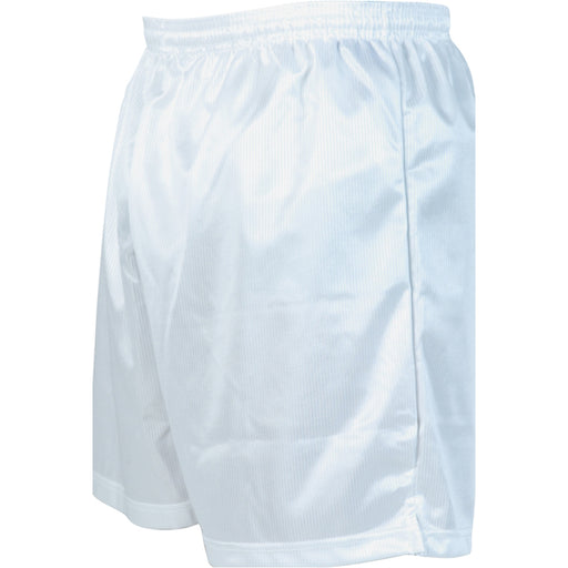 S - WHITE Junior Sports Micro Stripe Training Shorts Bottoms - Unisex Football