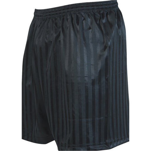 S - BLACK Junior Sports Continental Stripe Training Shorts Bottoms - Football