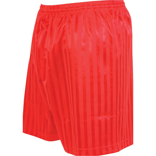 S - RED Adult Sports Continental Stripe Training Shorts Bottoms - Football