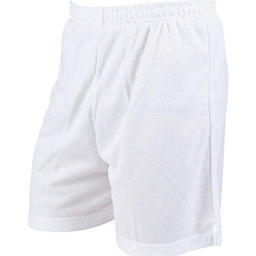 S - WHITE Adult Soft Touch Elasticated Training Shorts Bottoms - Football Gym