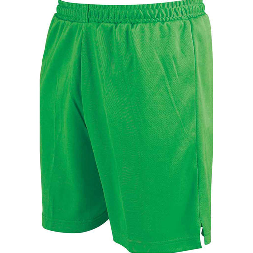 XS - GREEN Junior Soft Touch Elasticated Training Shorts Bottoms - Football Gym