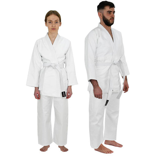White Junior Judo Gi Suit - 130cm 6-7 Years - Wrap Around Full Set & Belt