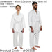 White Junior Judo Gi Suit - 160cm 11-12 Years - Wrap Around Full Set & Belt