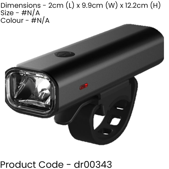 Rechargeable LED Front Bicylce Handle Light Torch - 400 Lumen - SOS Flash Beam