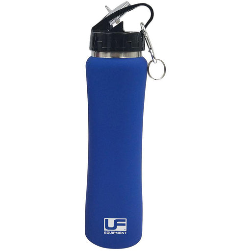 500ml Blue Insulated Keep Cool Water Bottle - Stainless Steel Flip-Up Mouthpiece